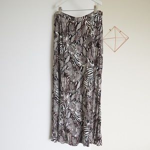 Wilfred ARITZIA Snakeskin Animal Print Maxi Midi Skirt